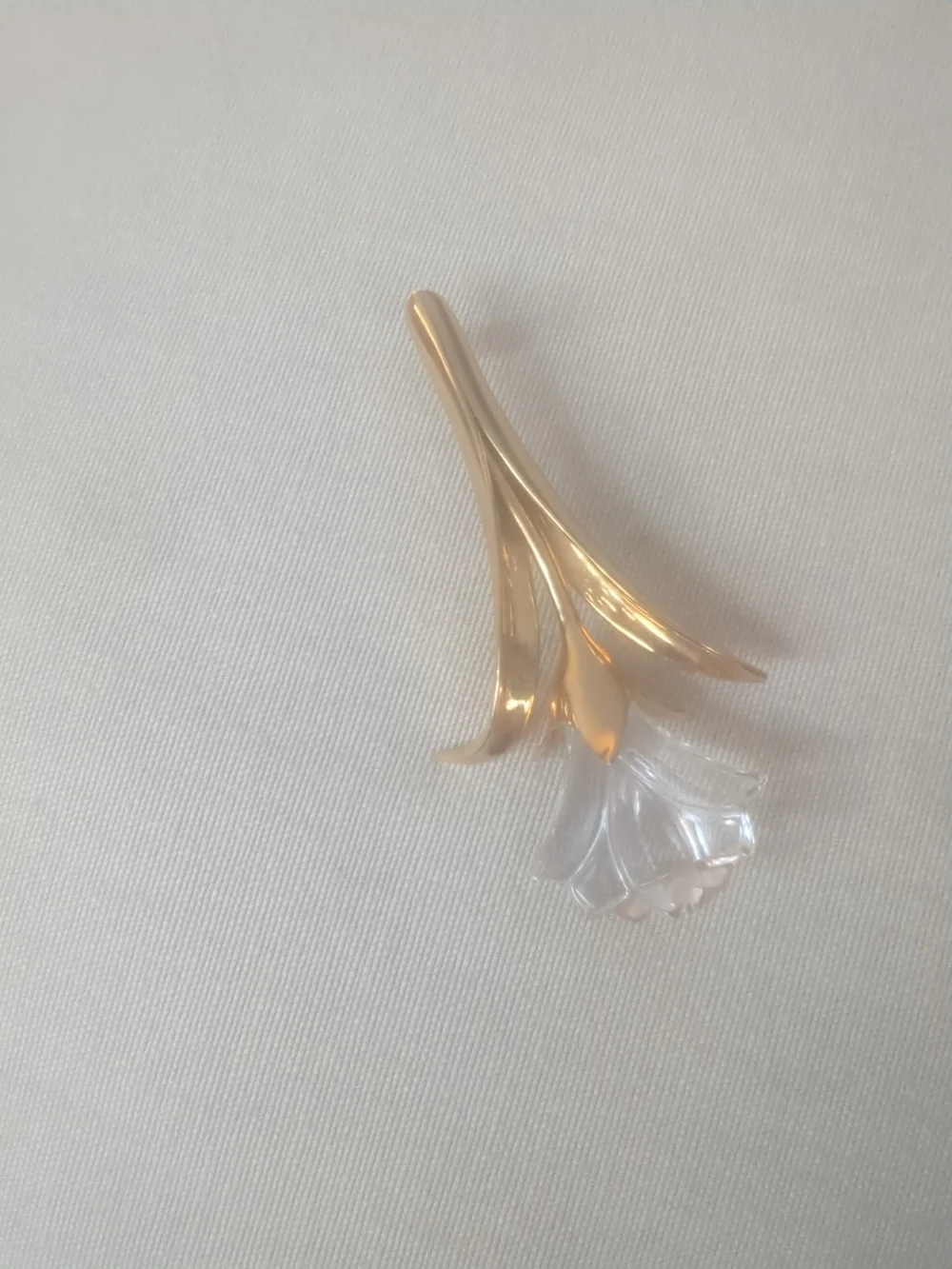Swarovski  Gold Plated and Crystal Floral Brooch